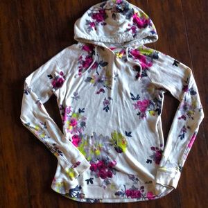 Womens floral hoodie